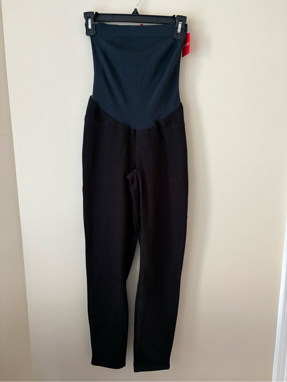 SPANX Black High-Waist Maternity Ankle Leggings Sz. M New
